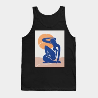 Blue nude under the sun Henri Matisse abstract art Tank Top